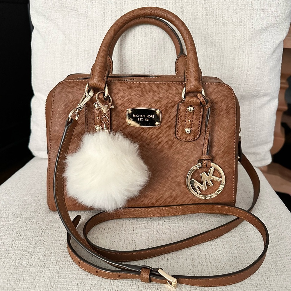 Michael Kors Small Saffiano Leather Satchel